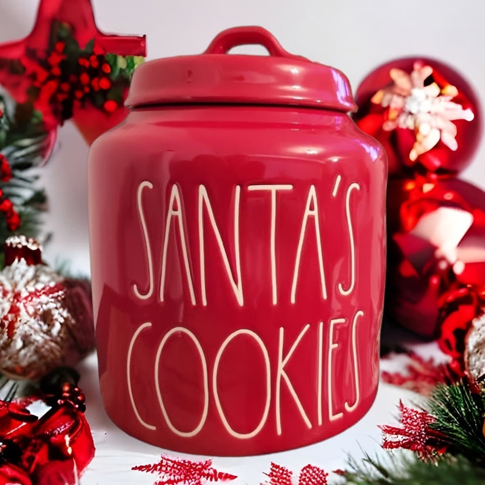 Rae Dunn Santa’s Cookies Canister